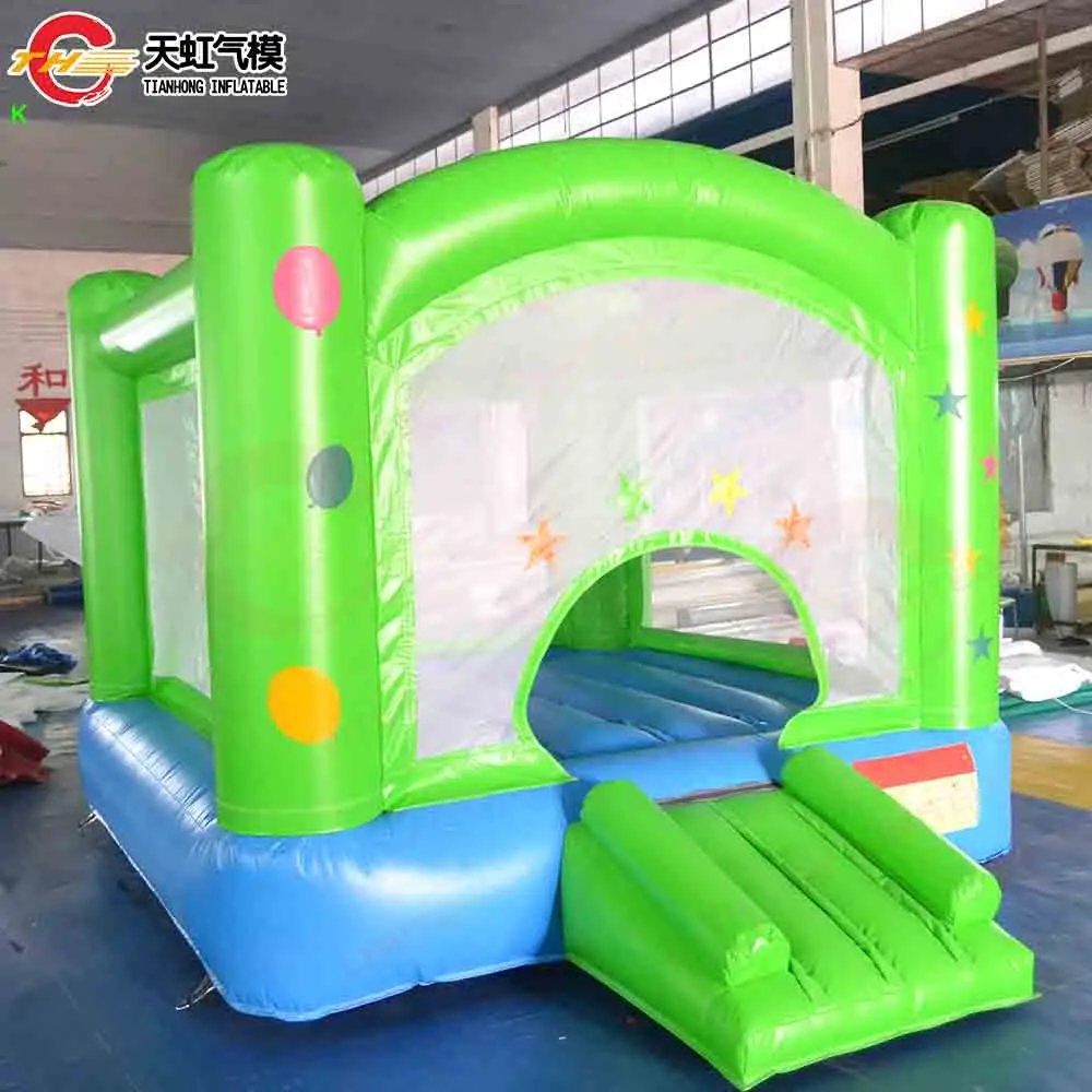 Fast Ship 13*10ft Inflatable Bouncer Castle for Kids Air Bouncy Jumper with Blower For Carnival Rental