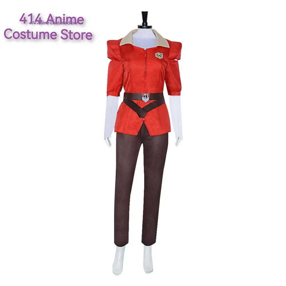 Anime She-Ra Cosplay the Princesses of Power Adora Red Uniform Red Coat Brow Pant Belt Halloween Carnival Suit Costume