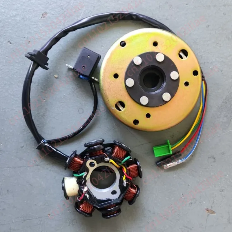 GY6 125 150 8-pole coil ignition stator flywheel magnet set
