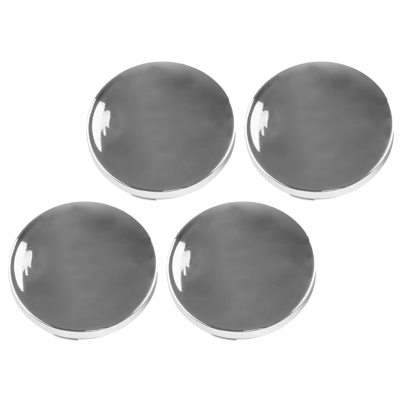 4pcs 56mm Car Wheel Center Hub Cap No Logo Wheel Sticker Styling Modified Decoration Chrome Highlight Auto Wheel Center Cap