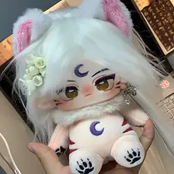 Anime InuYasha 20cm Sesshoumaru Kawaii Cotton Stuffed Doll 20cm Dress Up Plush Puppet Gift Toys for Children Adults