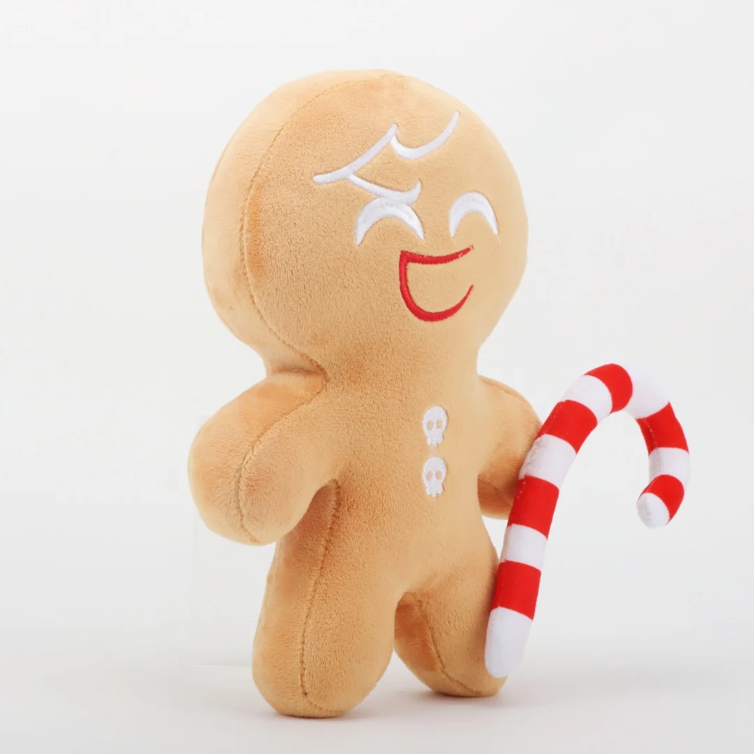 24 cm Cookie Run Kingdom Shadow Milk Cookie Plüschpuppe Lebkuchenmann Keks Stofftiere Niedliche Kinder Jungen Mädchen Geburtstagsgeschenke