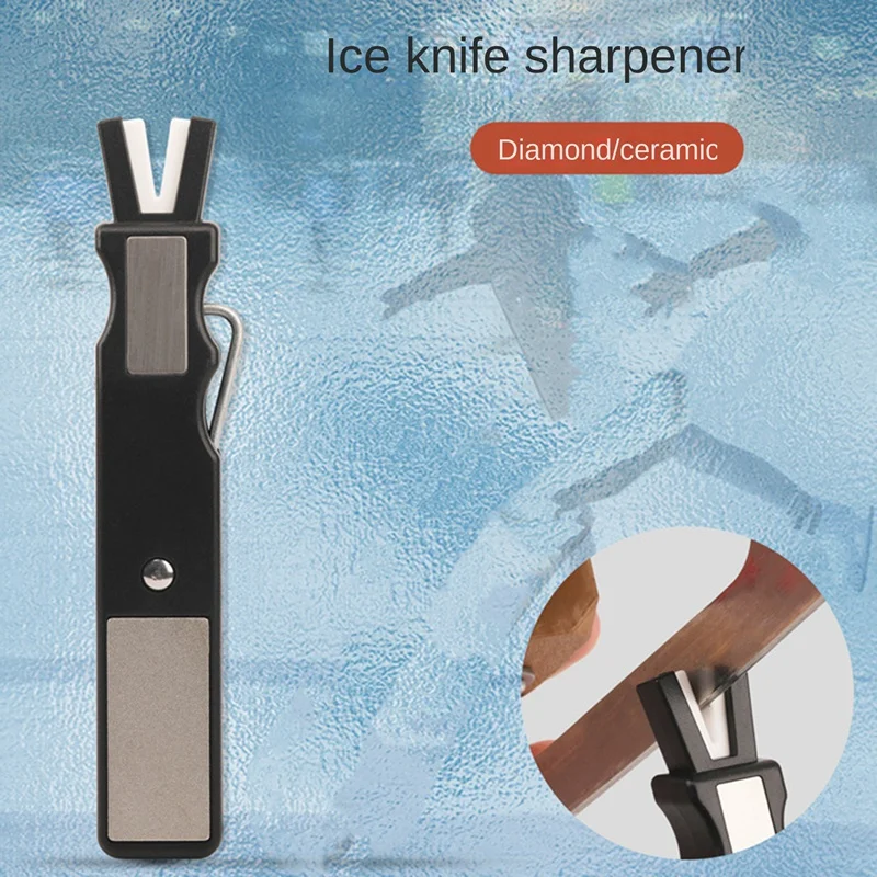 Ice Skate Blade Sharpener Ice Skate Blade Sided Portable Ice Skate Grinder For Sharpening The Blades Of Curved Figure Skates