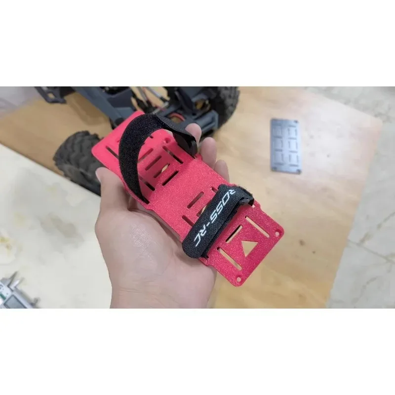 For CROSSRC EMO XL2 1/8 RC Crawler Extended Battery Compartment with Strap Upgrade Modification Parts Damage-Free Installation