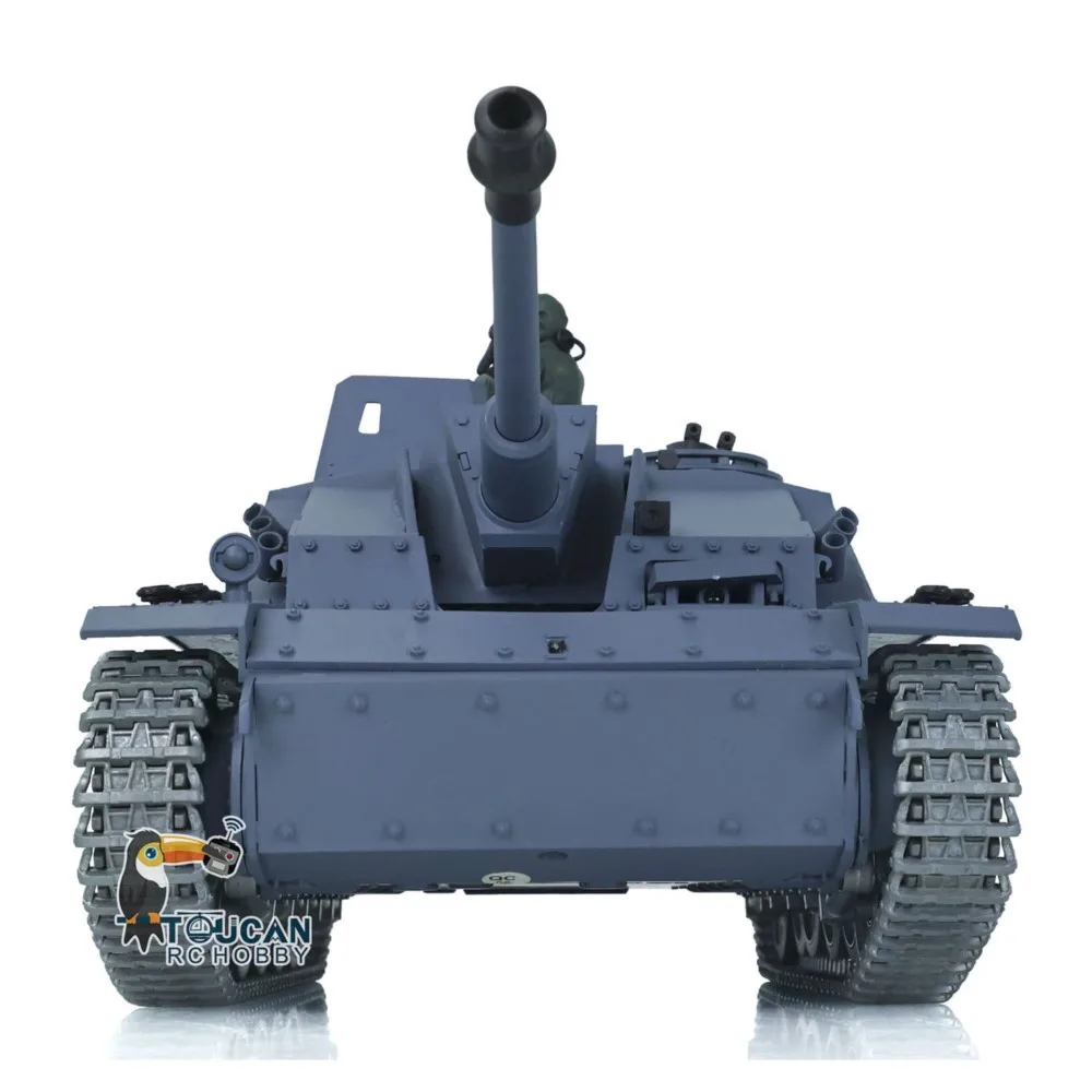 بيع الولايات المتحدة Henglong 1/16 مقياس 7.0 مخصص Stug III RTR دبابة مع جهاز للتحكم عن بُعد 3868 عجلات المسارات المعدنية #5