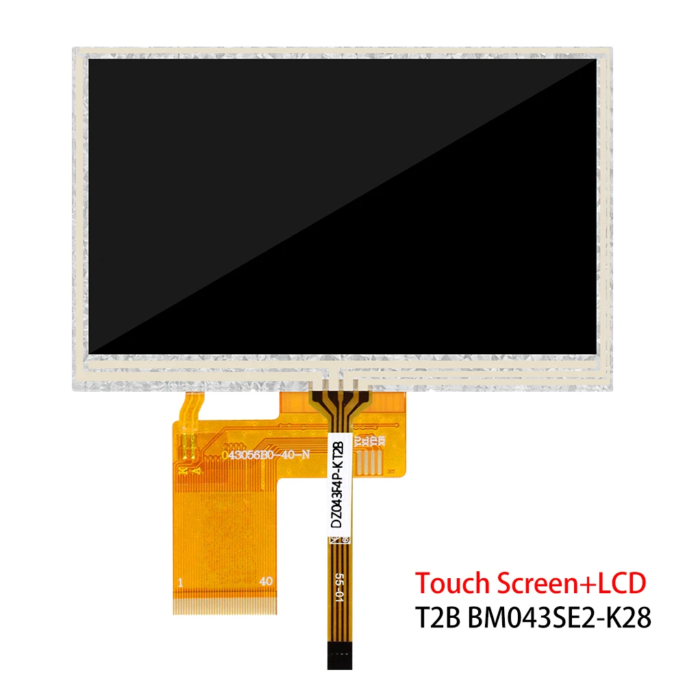 Tela LCD capacitiva/resistiva do painel de toque de 4,3 polegadas 480*270 LCD dispaly