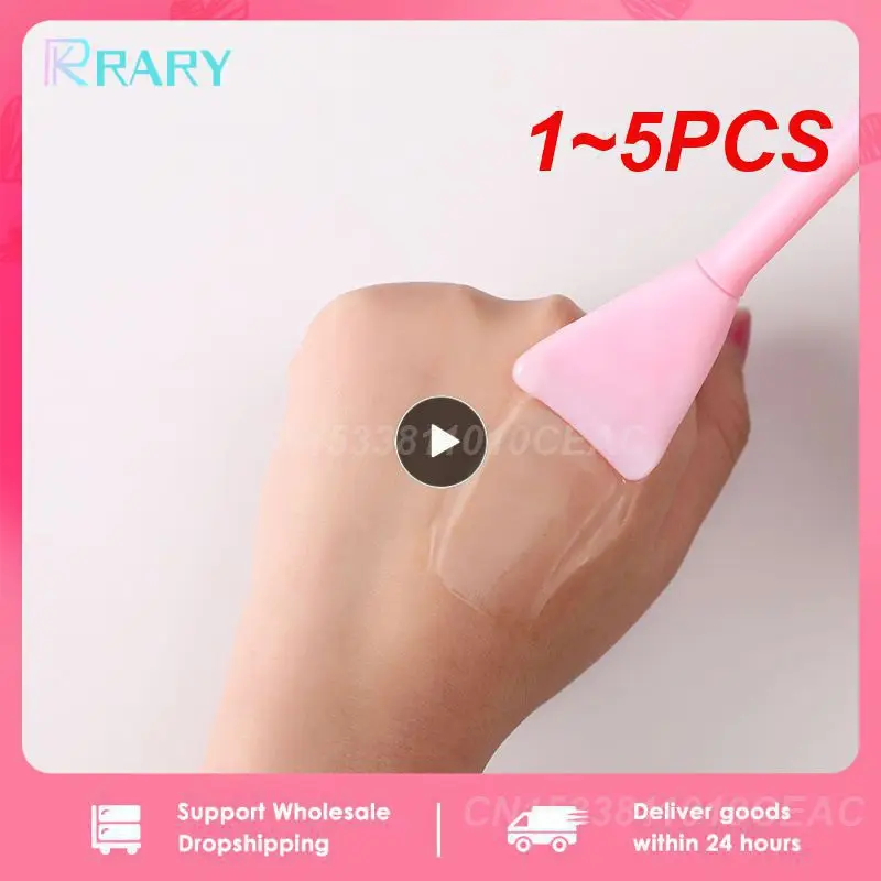 1~5PCS Multifunction Facial Stirring Brush Soft Silicone Brush Powder Spoon Epoxy Resin Tools for Resin Mold Easy To Clean Glue