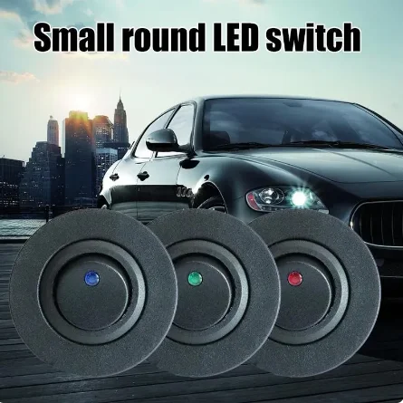 12-24V 10A Car Rocker Switch LED Circular Switch USB Charger Combination Panel Retrofit Car RV Marine Motorcycle