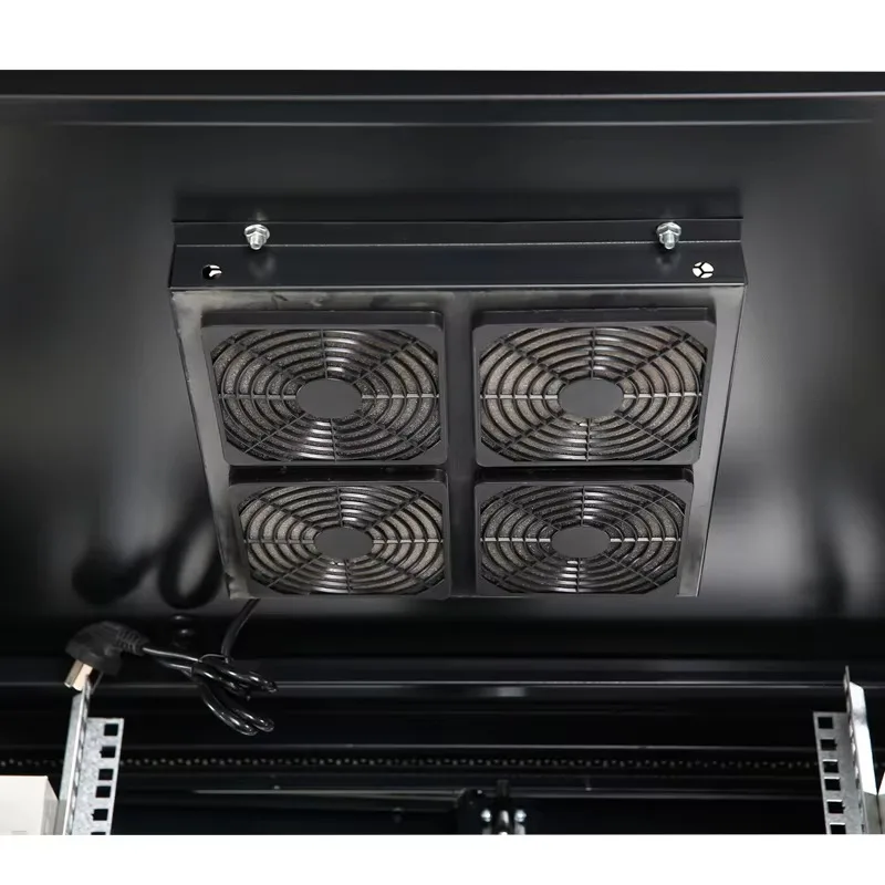 Factory Direct 18U 800 Deep Server Cabinet Rack 19 Inch Network Cabinet Front Glass Door 1 Meter Floor Standing Data Center