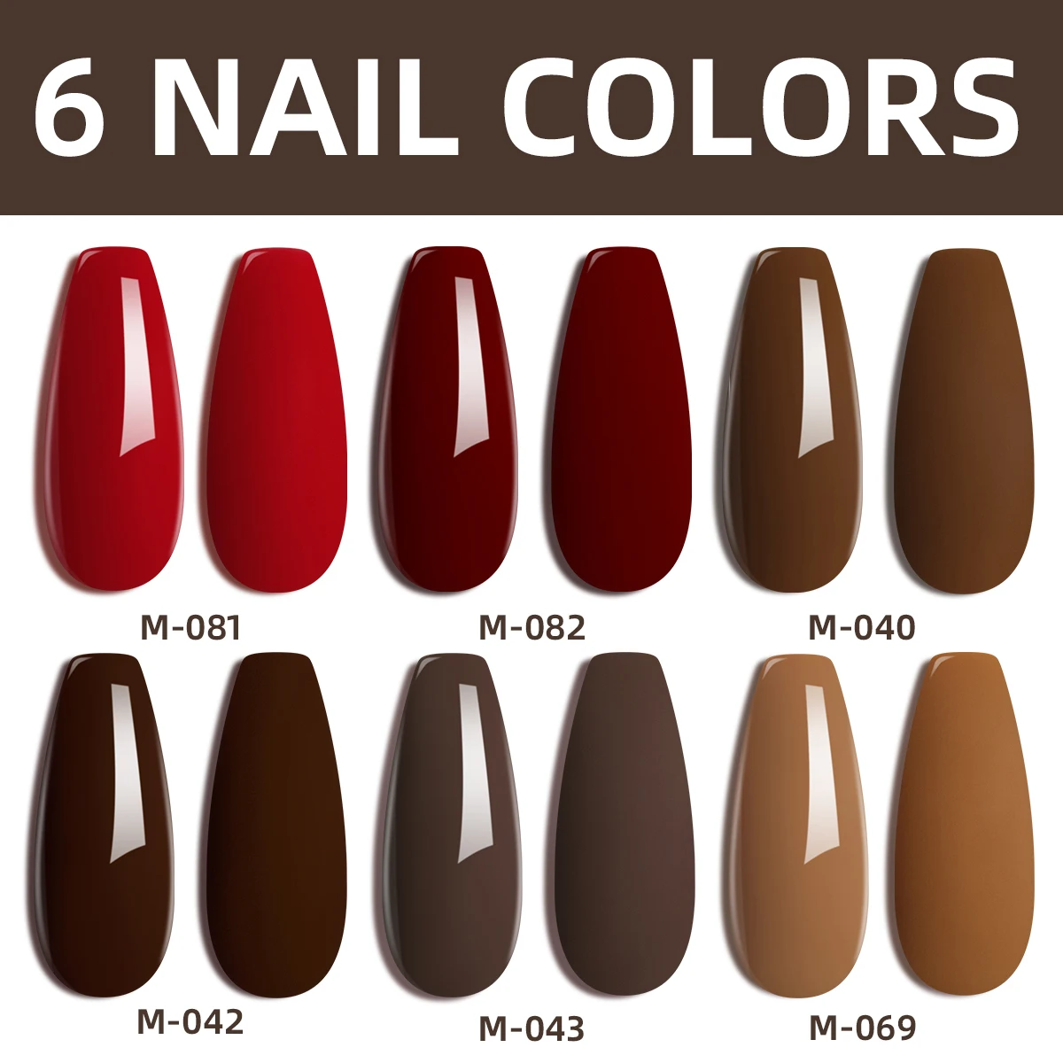 6Pcs 15Ml Create Shimmering Nail Art - Professional Long Lasting Gel Polish Set with Luxurious Gloss for Salon Home Nails