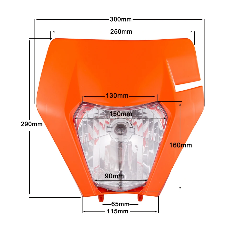 Faro del motociclo faro anteriore lampada protezione della mano per KTM EXC EXCF SXF SX XC XCW XCF XCFW 125-530 faro universale Dirt Pit Bike