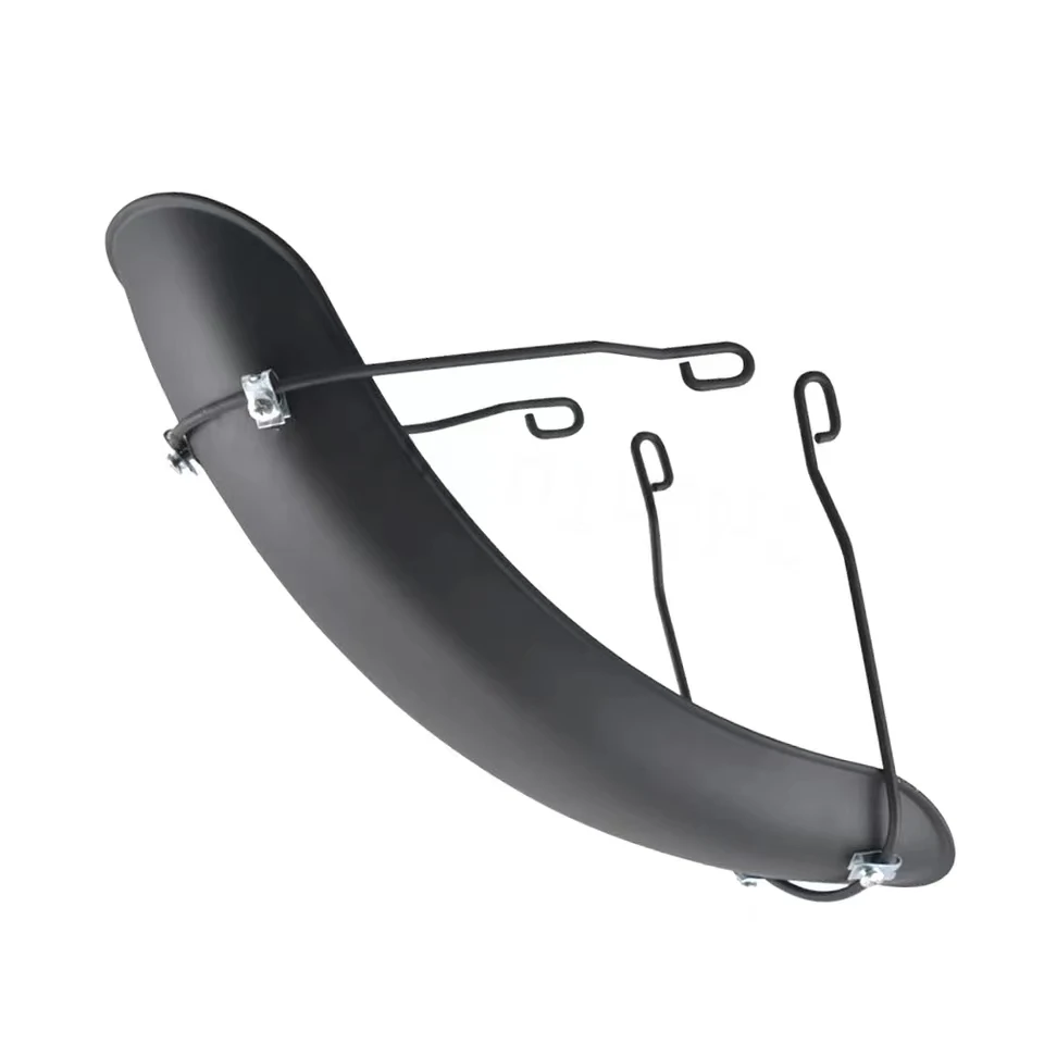 Motorcycle Black Front Fender Retro Mudguard Cover Matte Metal For Harley Fat Bob Bobber Honda CG125 Cafe Racer Chopper Yamaha