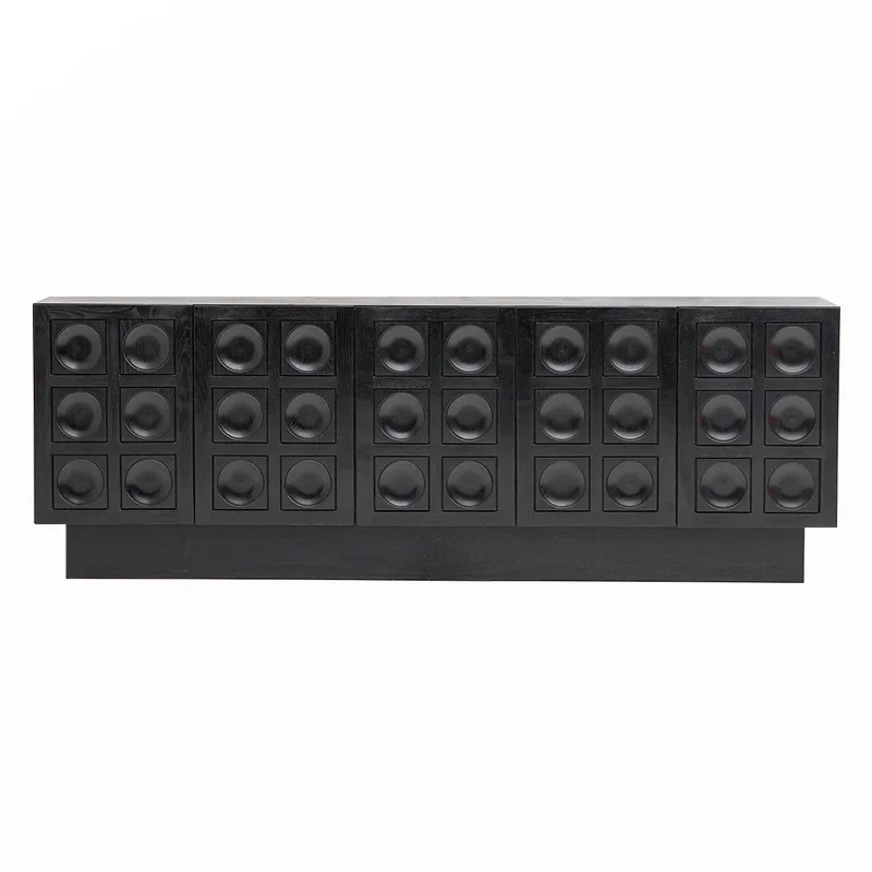 

Nordic, silent wind, TV cabinet, black, living room, storage, entrance, retro