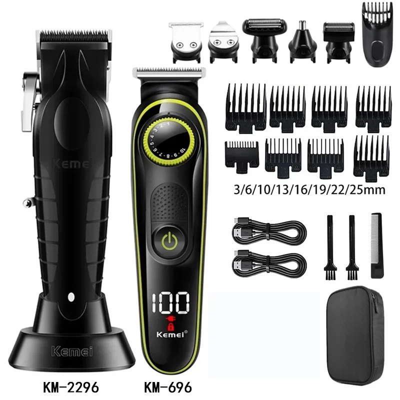 

Kemei Hair Clipper KM-2296 KM-696 KM-RS7098 Electric Hair Trimmer Machine Professional Hair Cutting Machine Beard Trimmer