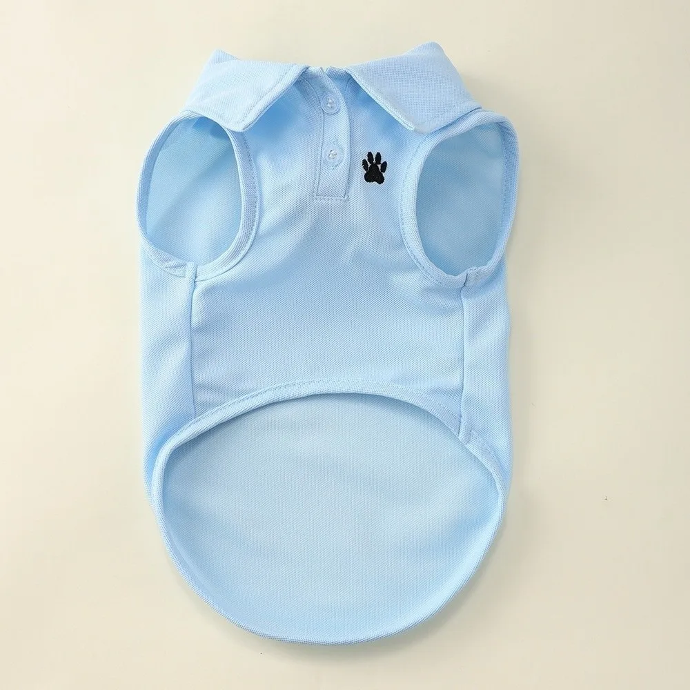 Casual Style Breathable Pet Dog Shirt Solid Color Two-legged Dog Short Shirt Thin Material Soft Pet Vest Spring Summer