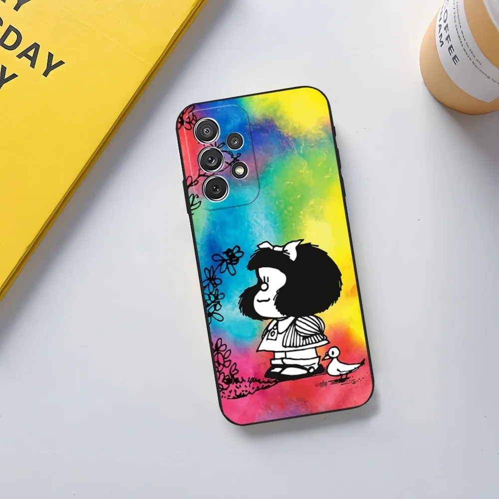 Mafalda Phone Case for Samsung Galaxy S23 Ultra S24 S22 S20 Fe S21 Plus A54 A34 A24 A53 M54 Note 20 Cover