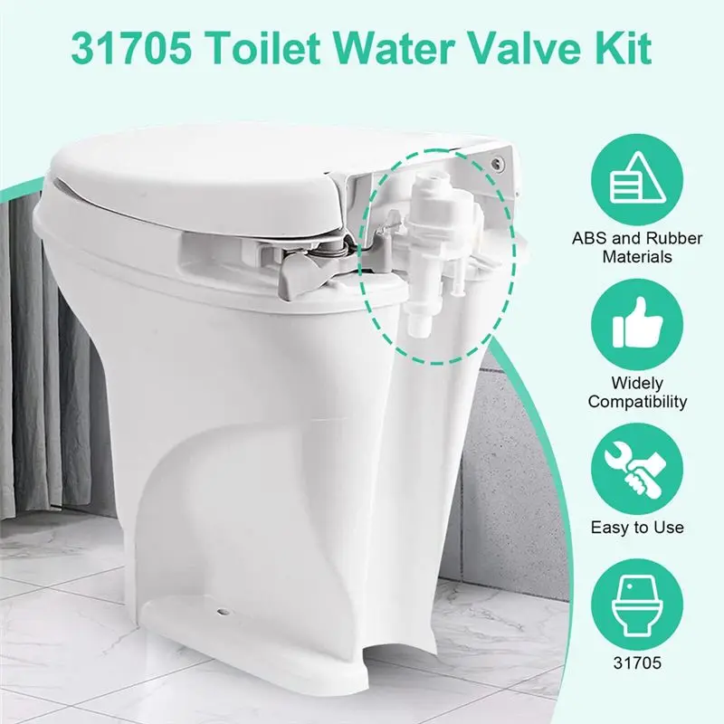 For Thetford Aqua Magic V Toilet Water Valve Module Assembly 31705 For RV-T61C