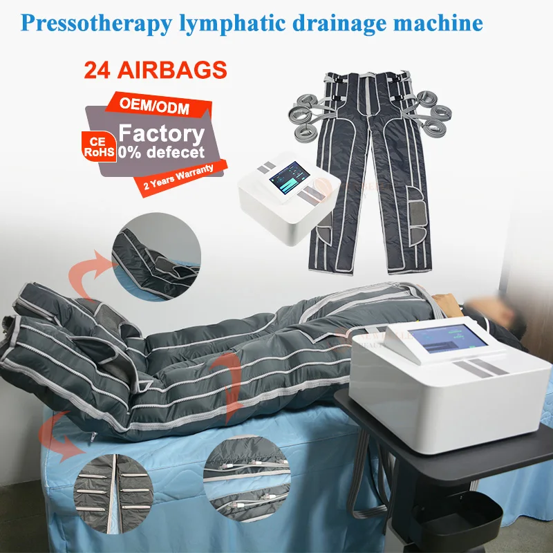 

Professional Pressotherapy Pants with 24 Air Bags and Infrared Heating Lymphatic Drainage & Body Sculpting Machine