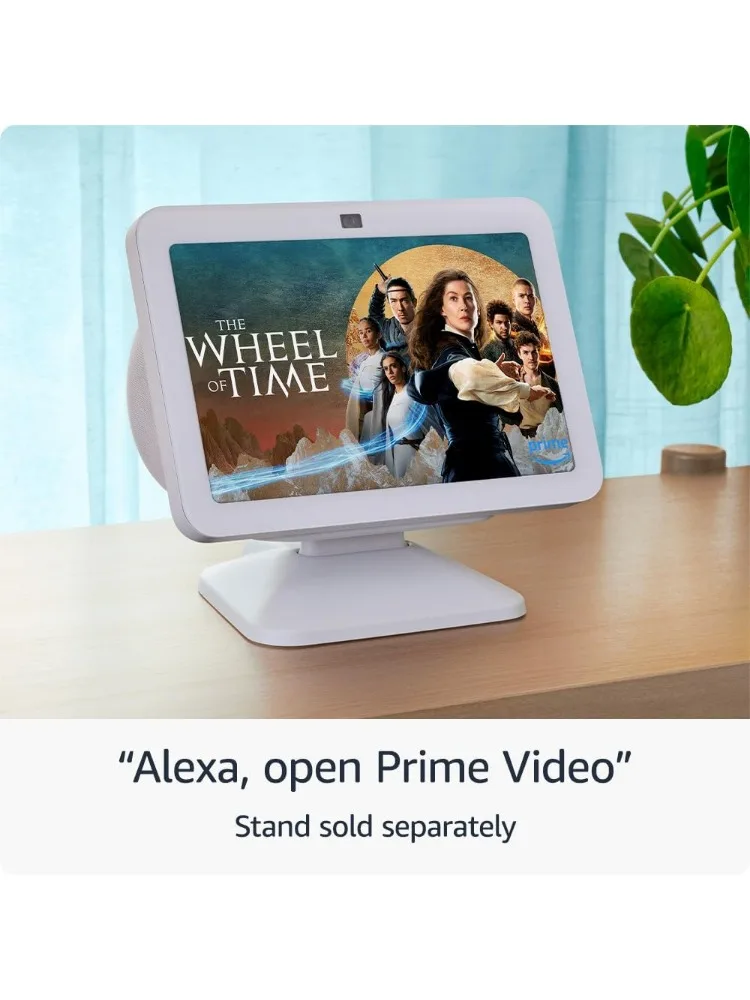 Amazon Echo Show 8 (newest model), With Spatial Audio, Smart Home Hub, and Alexa, Glacier White image 4