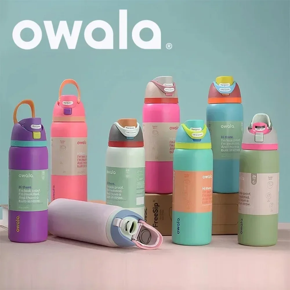 Owala Cup Good Egg Vacuum Flasks & Thermoses Water Bottle Drinkware Thermo Tumbler Stainless Steel Thermal Mug Original Cold Hot