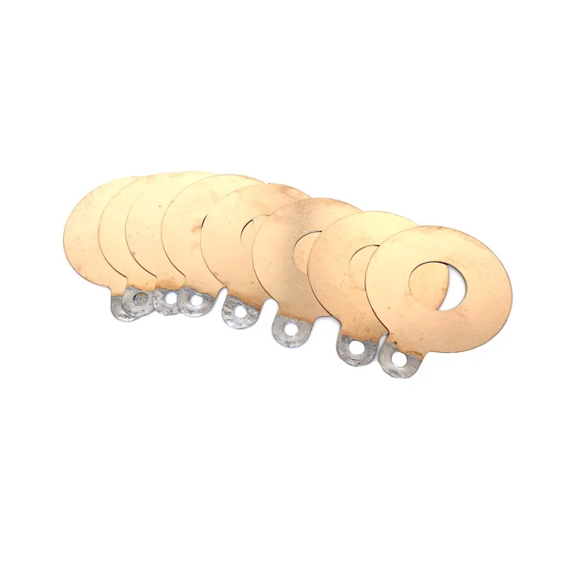 لوحة قطب كهربائي نحاسية معدنية لمحول مستشعر بالموجات فوق الصوتية أقطاب إيجابية وسلبية