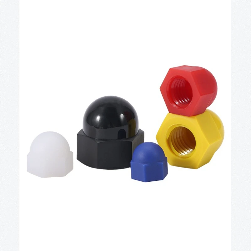 Nylon Acorn Cap Dome Nuts Plastic Hexagon Hex Nut M3 ~M20 for Insulation
