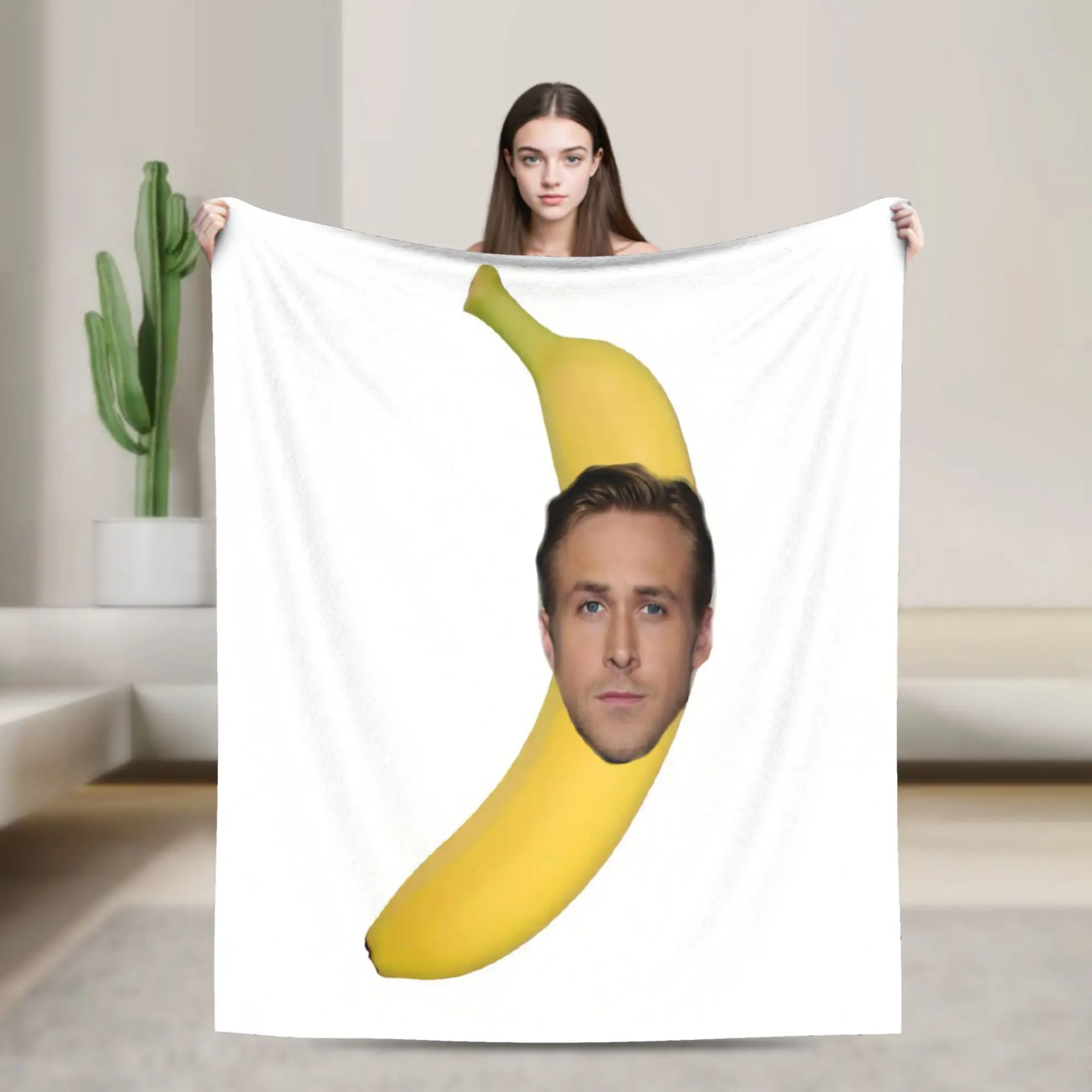 New Arrival ryan gosling meme Blanket Super Soft Flannel  Relax Throw Blanket Machine Washable