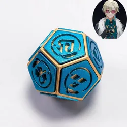 Games Anime Honkai Star Rail Aventurine Cosplay Prop Dice 5CM Role Play Halloween Carnival Christmas Party Cosplay Prop