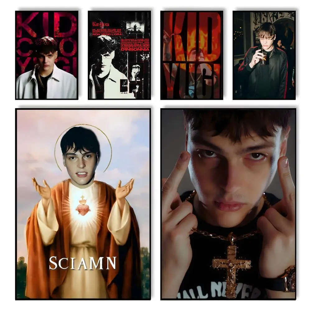 Rapper Kid Yugi Poster HD Self Adhesive Waterproof Wall Art Ideal for Home Office Dorm Bedroom Great Gift