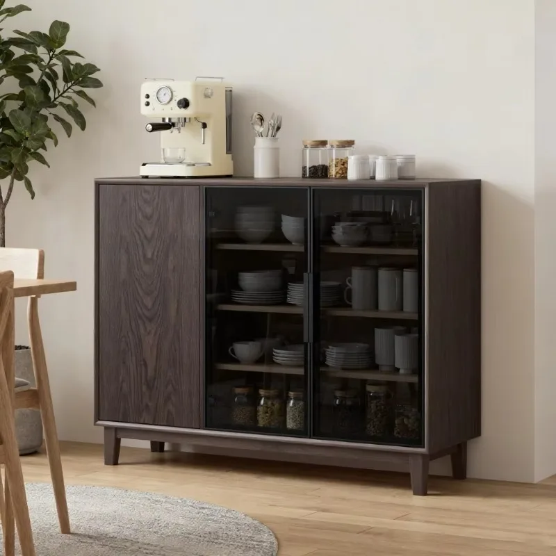 High quality modern home furniture simple console cabinet sideboard home bar living room farmhouse dining kitchen 5