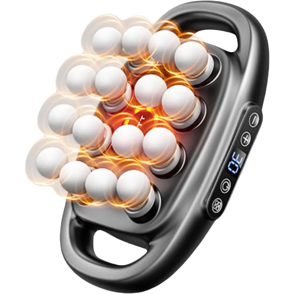 

16-Head Massage Gun Set with 30 Levels & 3 Modes, Massage Gun Deep Tissue Neck Massager with 16 Heads, for Deep Tissue, Back, Sh