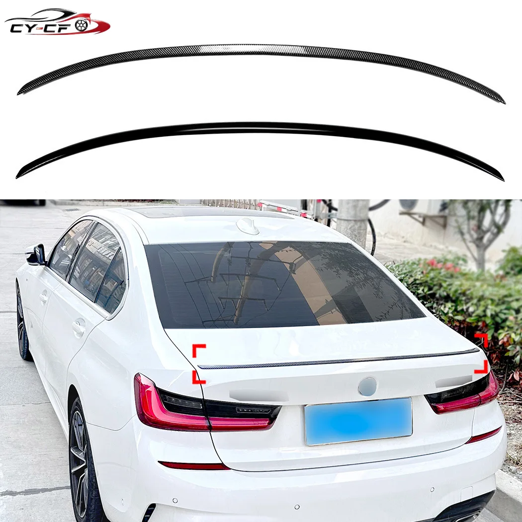 

For BMW 3 Series G20 2019+ 320i 325i 330i Car Rear Spoiler Wing Trunk Tail Fin Lip Splitter Diffuser Wings Glossy Black Body Kit