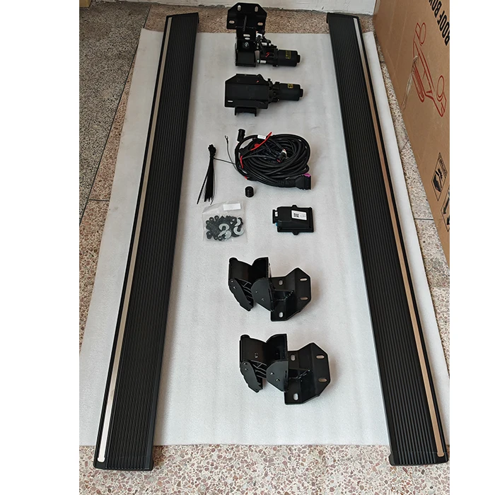 Motorized Truck Side Steps,Automatic Retractable Electric Running Boards for Ford F150 F250 Pickup, Powder Coated Aluminum Alloy