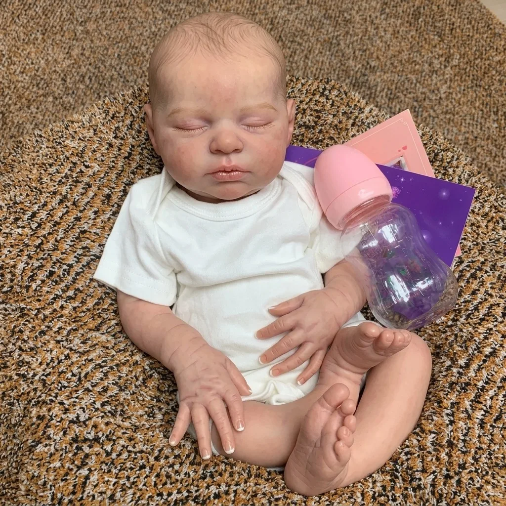 18 Inch Girl Laura Unpainted Silicone Reborn Doll Kit Bebe Reborn de Silicona