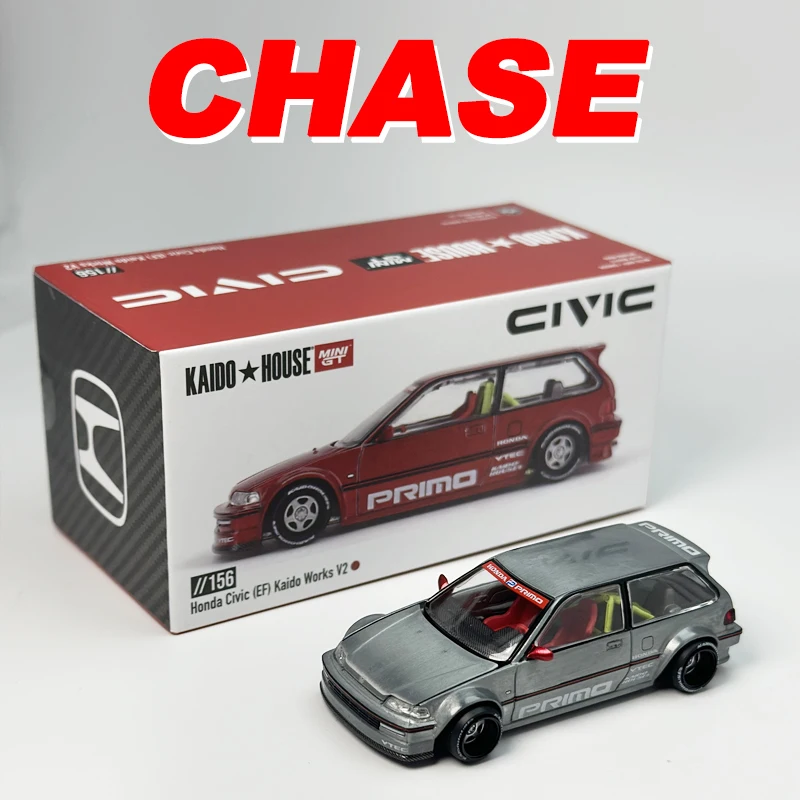 Kaido House Honda Civic EF Kaido Works V2 Metal Red KHMG alloy car