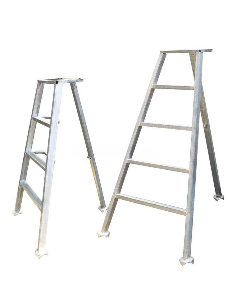 حديقة تخضير تشذيب سلم ثلاثي القوائم المنزلية متعددة الوظائف للطي سلم تعزيز متعرجة سلم بستان قطف