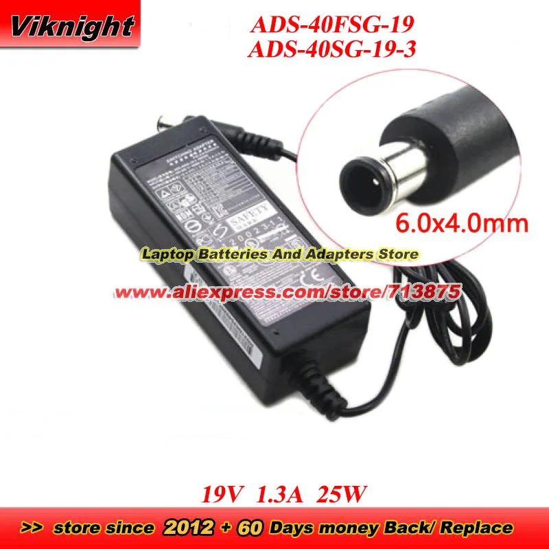 ADS-40SG ADS-40FSG-19 ADS-40SG-19-3 19032G 19V 1.3A 25W AC Adapter for E2251 22MP55HA 22MP56HQ-P 23ET63V 24MP67VQ-P 24M45H-B