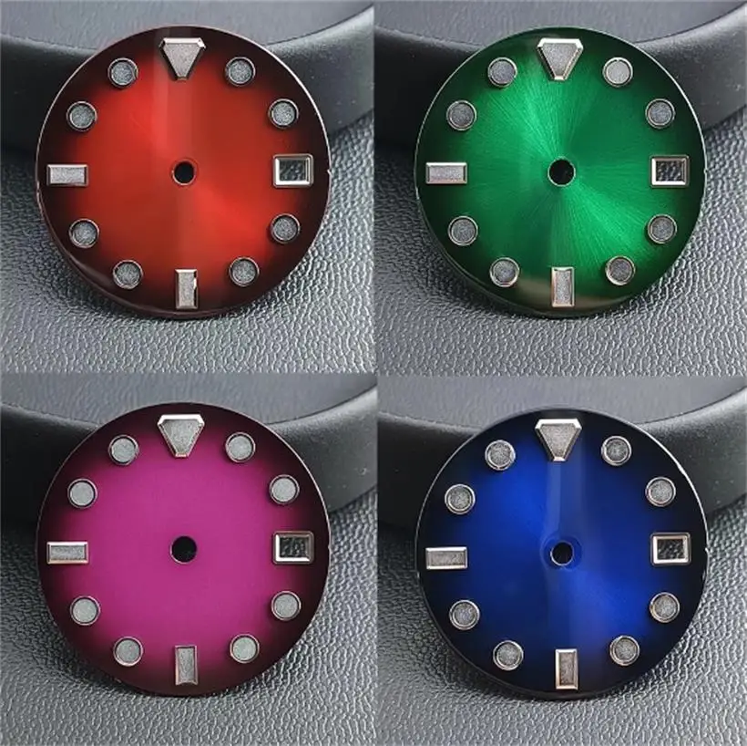 Accesorios de esfera de calendario único para reloj de 28,5mm, adecuados para accesorios de reloj de movimiento mecánico NH35 NH36