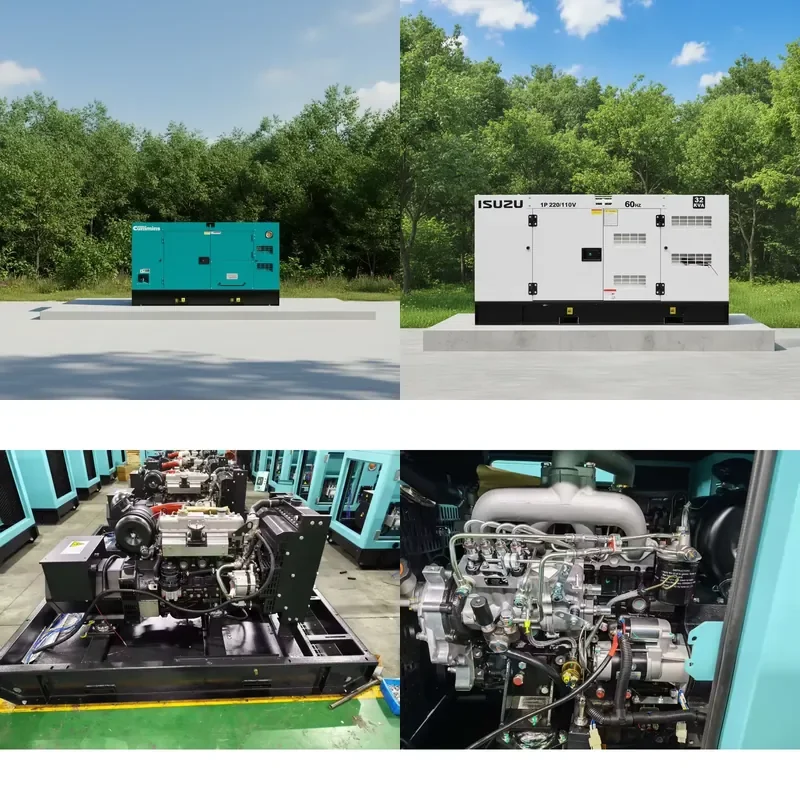 Cummin Super Silent Portable Generator Set With Rated Voltage of 380V 220V 240V 20KW/30KW 25KVA/40KVA Generator 1500