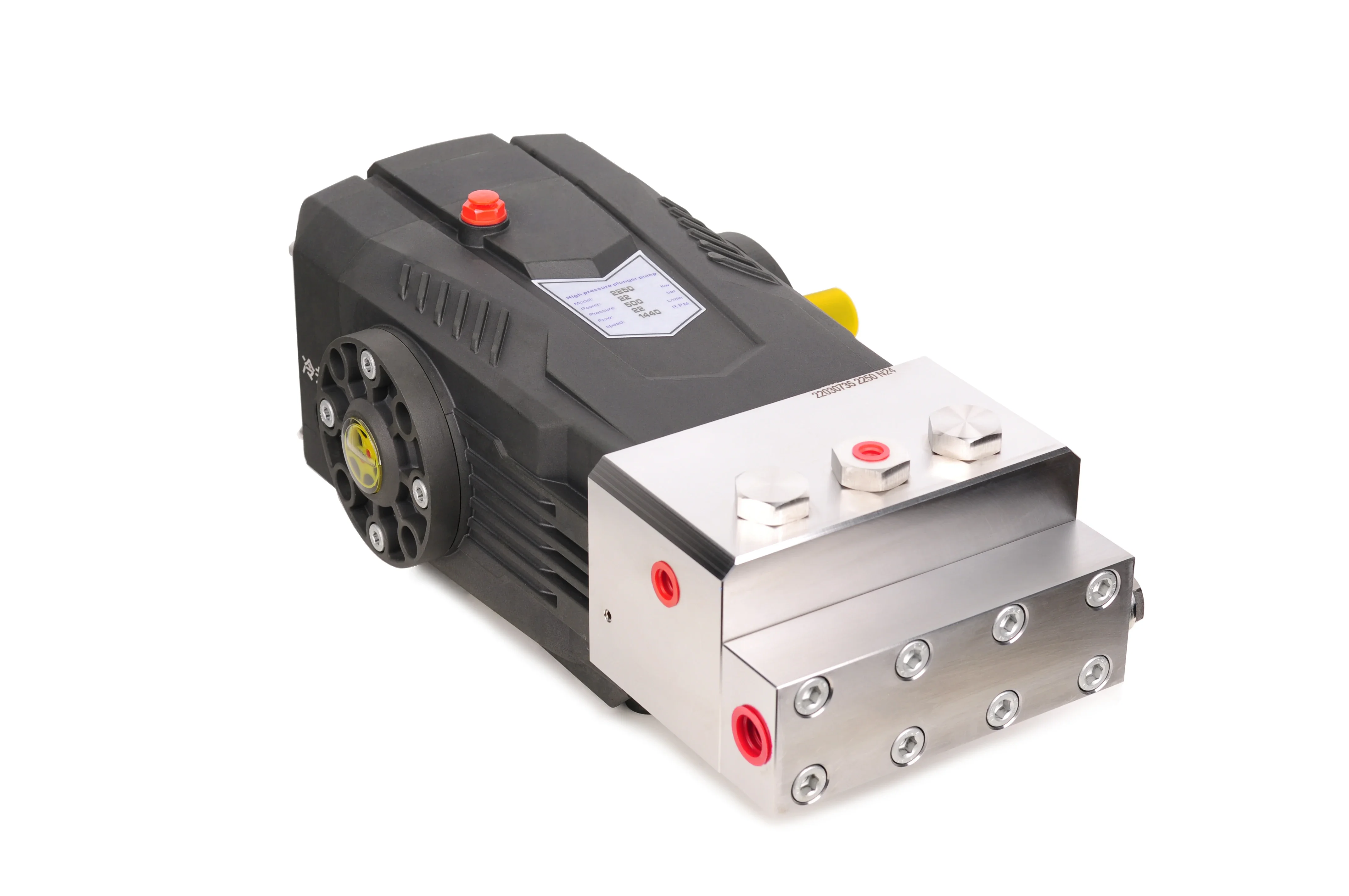 

Heavy Pressure Pump Italian 8700Psi 600bar 22lpm 5.8pm High Pressure Triplex Plunger Pump