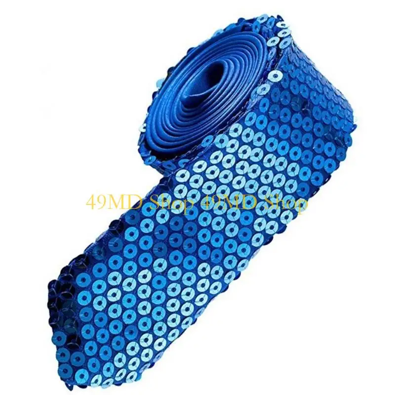 49md-スパンコールネクタイナイトイベントネクタイファッションロールプレイ衣装ネクタイパーティーネックウェア