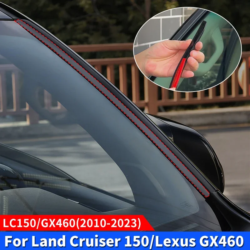 For Toyota 2010-2023 Land Cruiser Prado 150 LC150 Lexus 460 Windshield Glass Rubber Seal Strip wind noise reduction Accessories