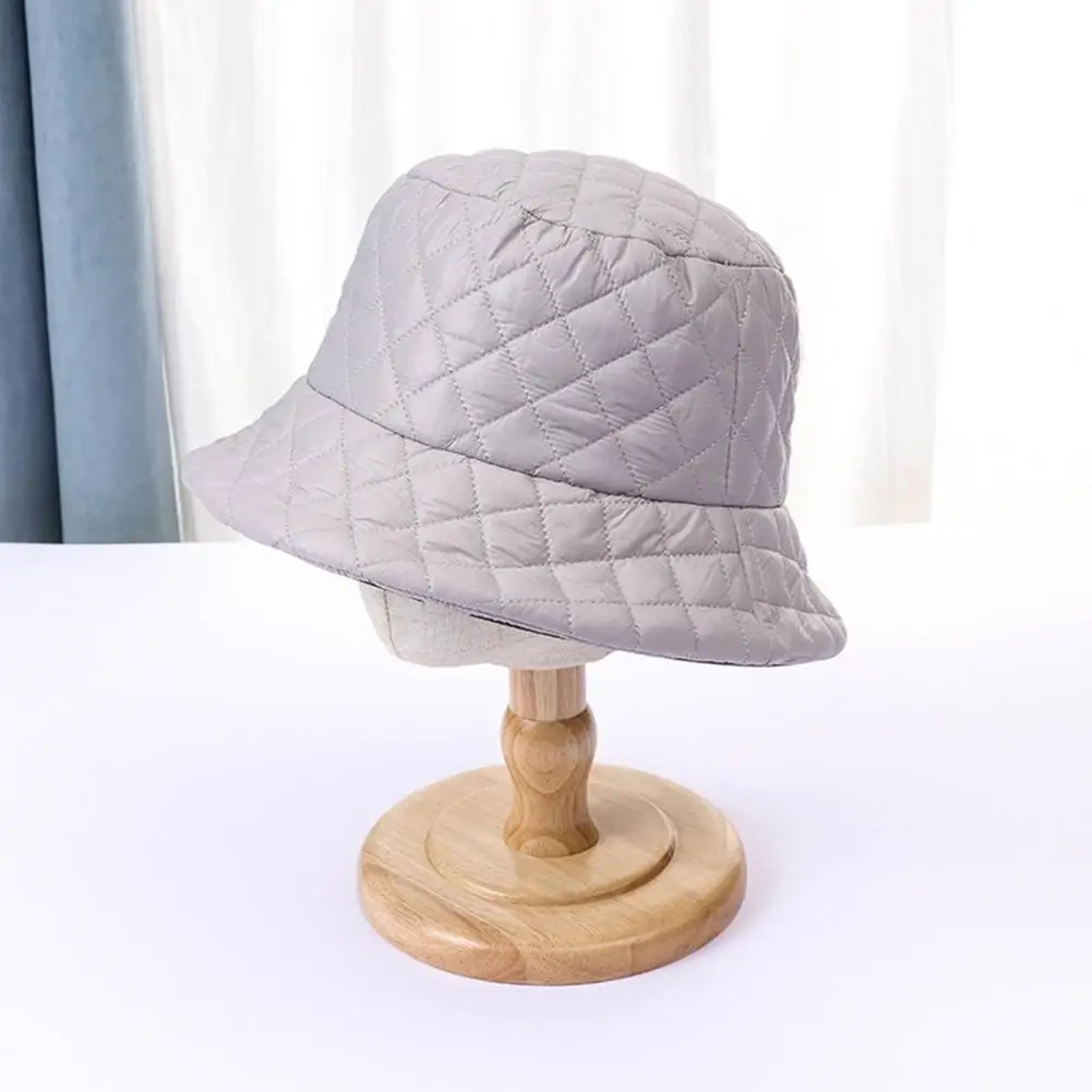 Round Brim Fisherman Hat Women Winter Headwear Stylish Women\'s Winter Fisherman Hat Wide Brim Soft Square for Fall/winter