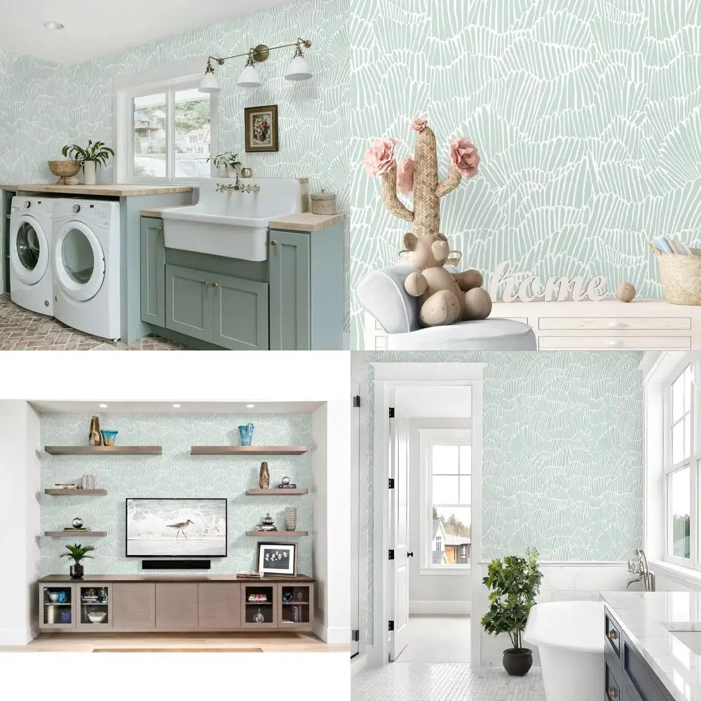 

Современные обои Sage & White отклеивающиеся и прилипающие - съемные, водонепроницаемые для домашних акцентных стен