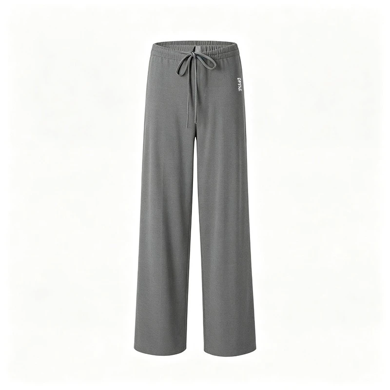 DFYNE Women Wide Leg Sweatpants High Waist Yoga Pants Drawstring Lounge Trousers Casual Workout Gym Fitness Activewear