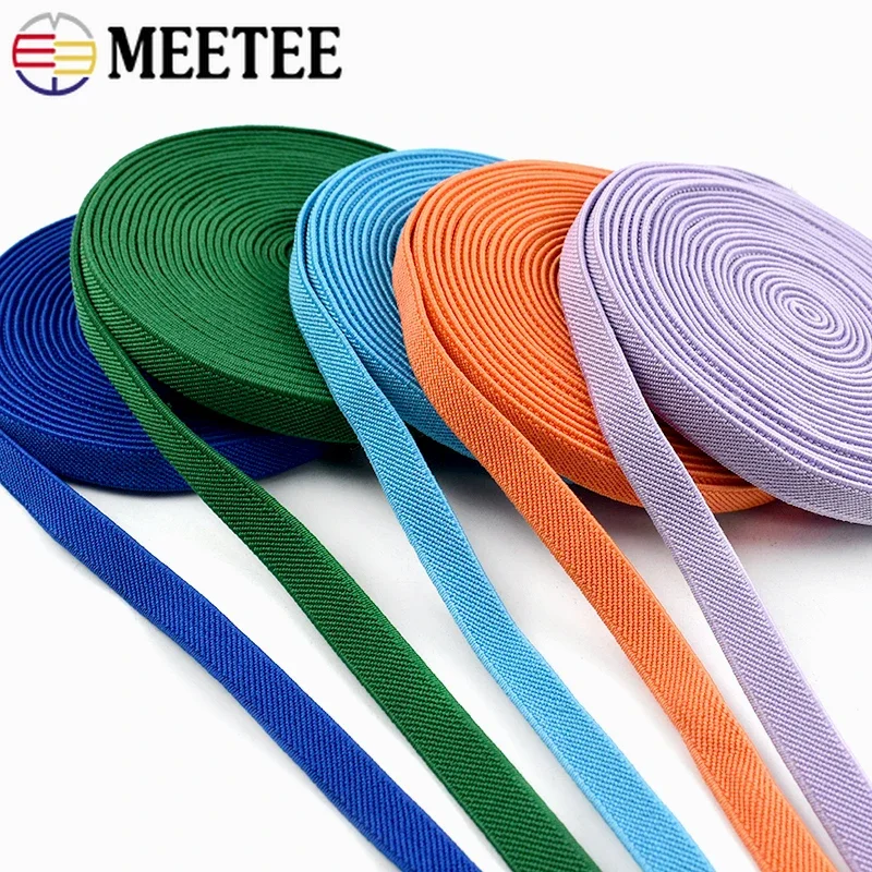 

2-10Meters 10mm Underwear Elastic Band Bra Stretch Rubber Bands Trousers Belt Garment Elastics Ribbon Tape Sewing Accessories