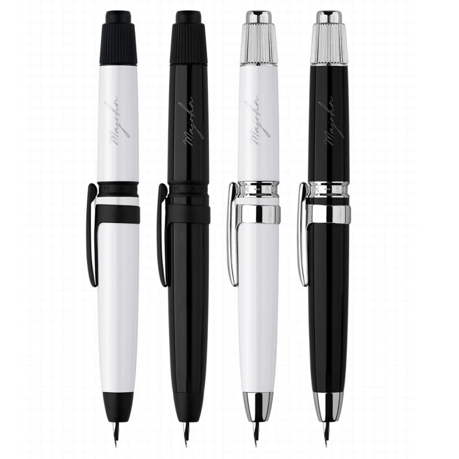 MAJOHN A3 pióro wieczne chowana cienka stalówka 0.4mm z klipsem atrament do pisania prezent długopis biuro szkolne długopisy prezentowe — zdjęcie produktu 6