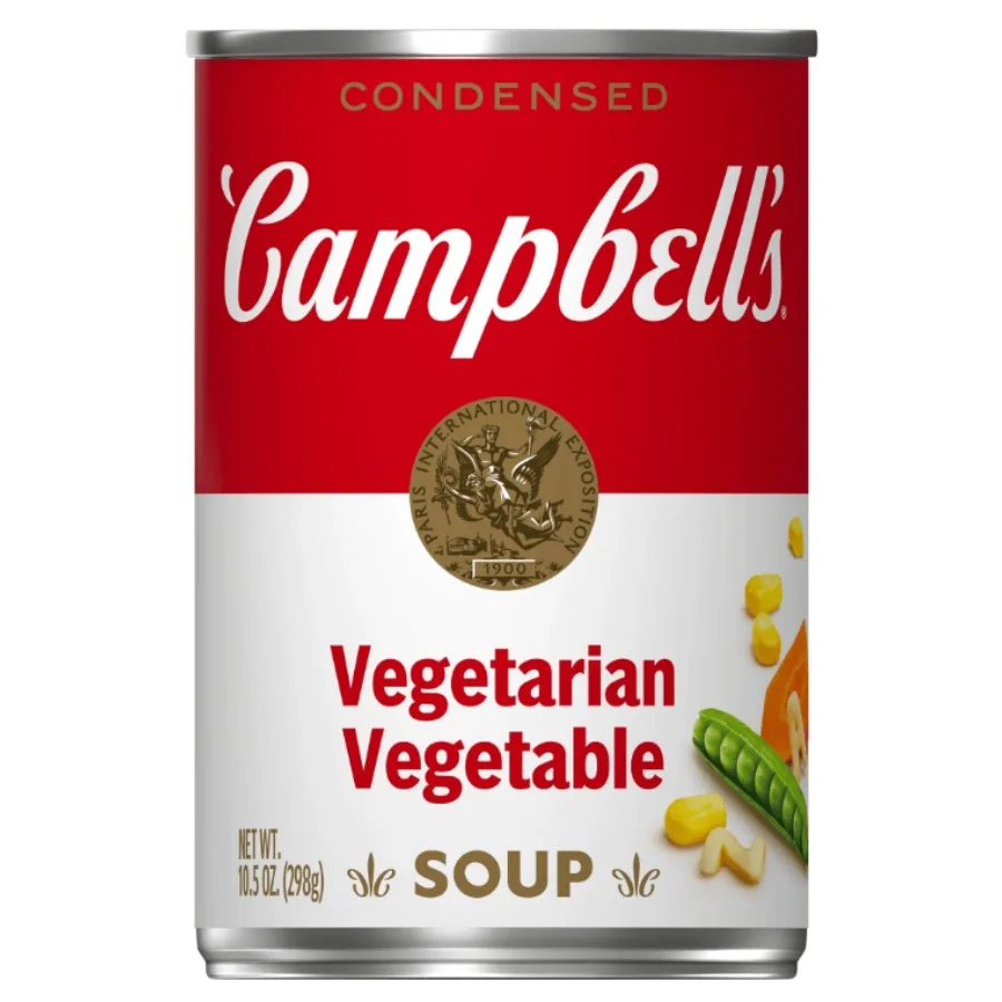 Sopa de verduras vegetariana condensada Campbell lata de 10,5 oz