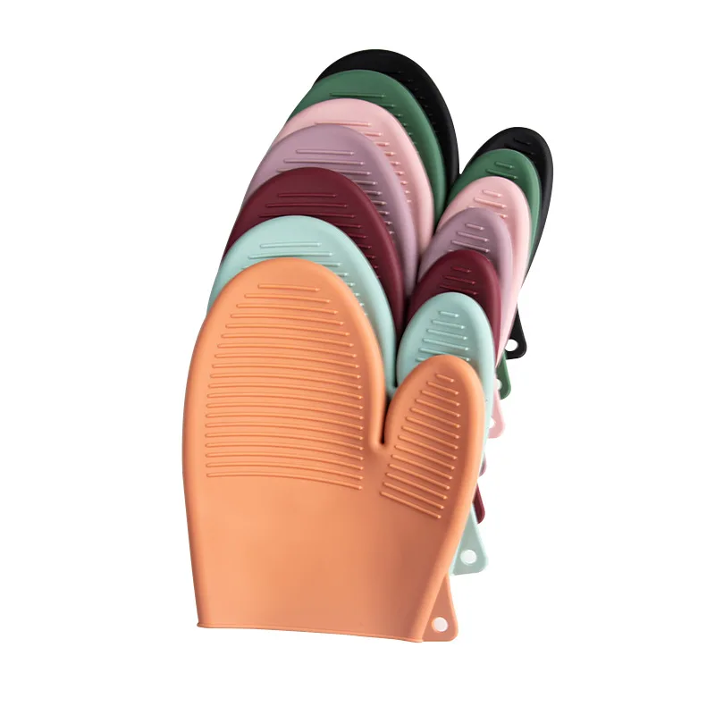 Microwave Oven Gloves, Heat-Resistant Kitchen Gloves, Thickened Silicone Insulation Gloves