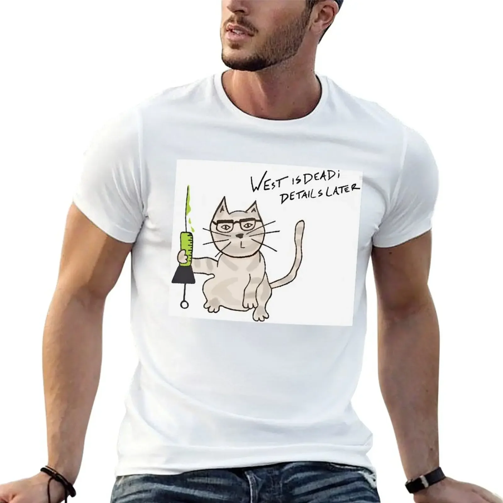 The Re-animator Cat. T-shirt cute clothes plain anime clothes aesthetic clothes mens graphic t-shirts hip hop